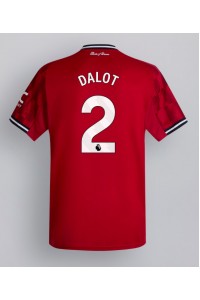 Fotbalové Dres Manchester United Diogo Dalot #2 Domácí Oblečení 2025-26 Krátký Rukáv